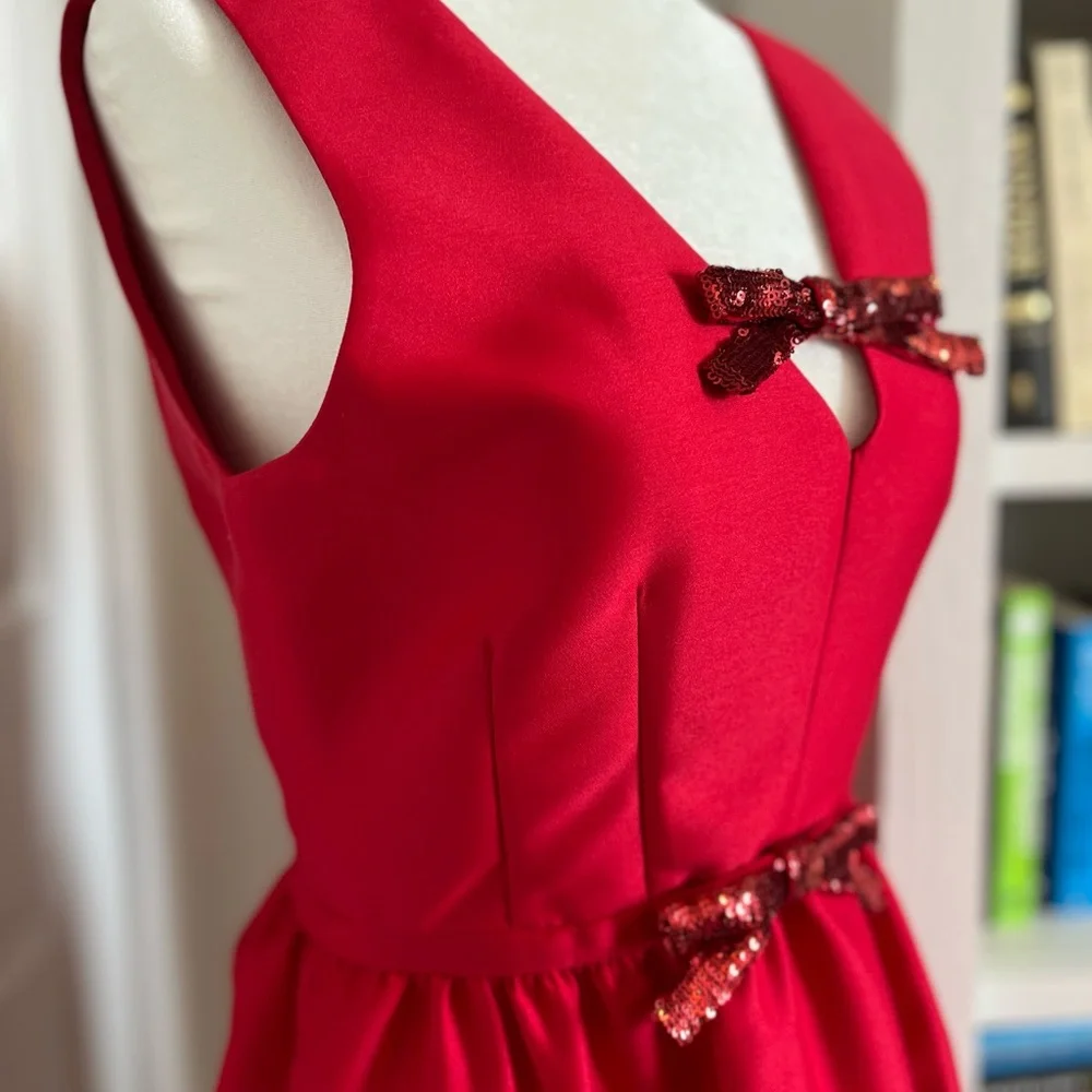 Kate Spade Pink Tie Front Backless Mini Dress - Picture 3 of 7